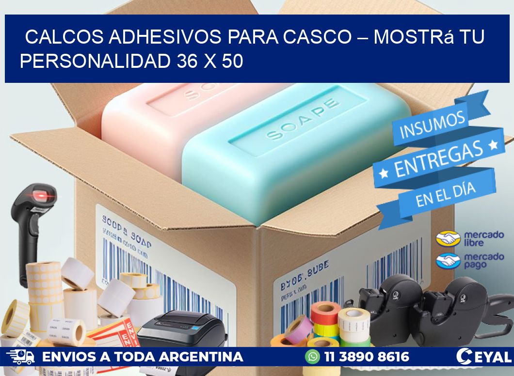 Calcos Adhesivos para Casco – Mostrá Tu Personalidad 36 x 50