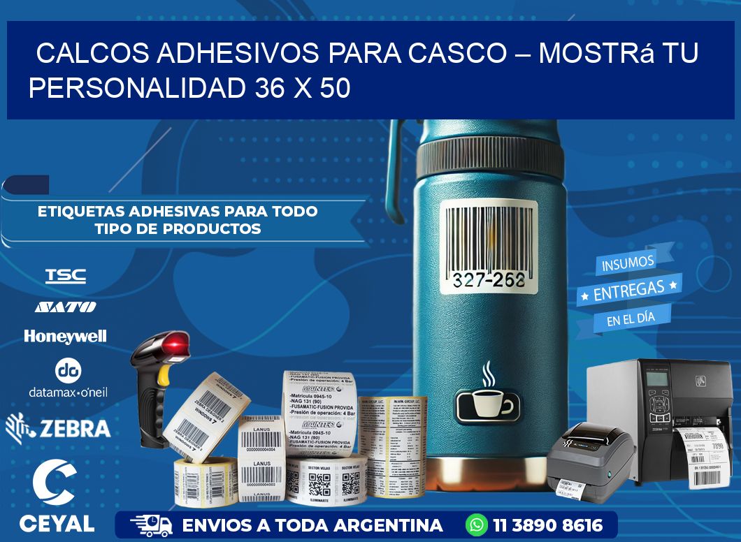 Calcos Adhesivos para Casco – Mostrá Tu Personalidad 36 x 50