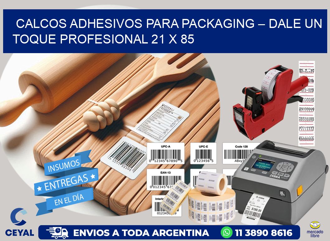 Calcos Adhesivos para Packaging – Dale un Toque Profesional 21 x 85