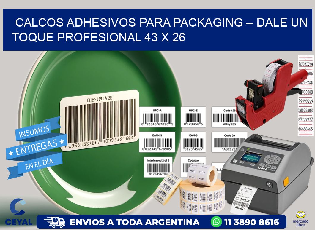 Calcos Adhesivos para Packaging – Dale un Toque Profesional 43 x 26