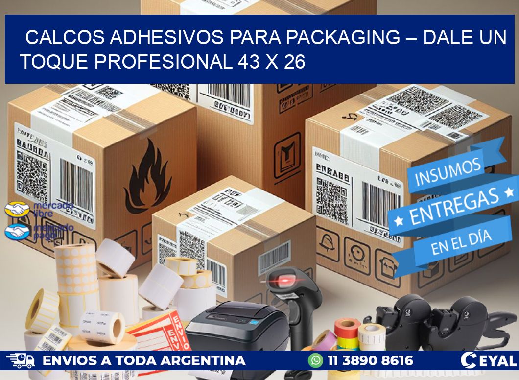 Calcos Adhesivos para Packaging – Dale un Toque Profesional 43 x 26