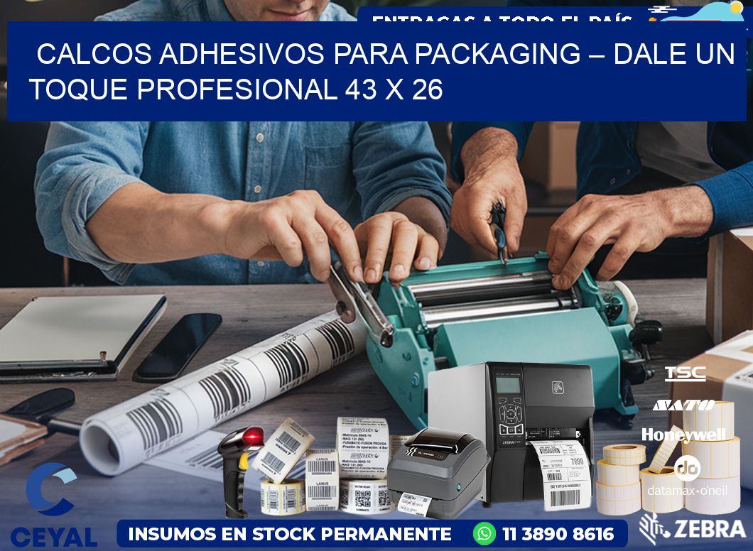 Calcos Adhesivos para Packaging – Dale un Toque Profesional 43 x 26