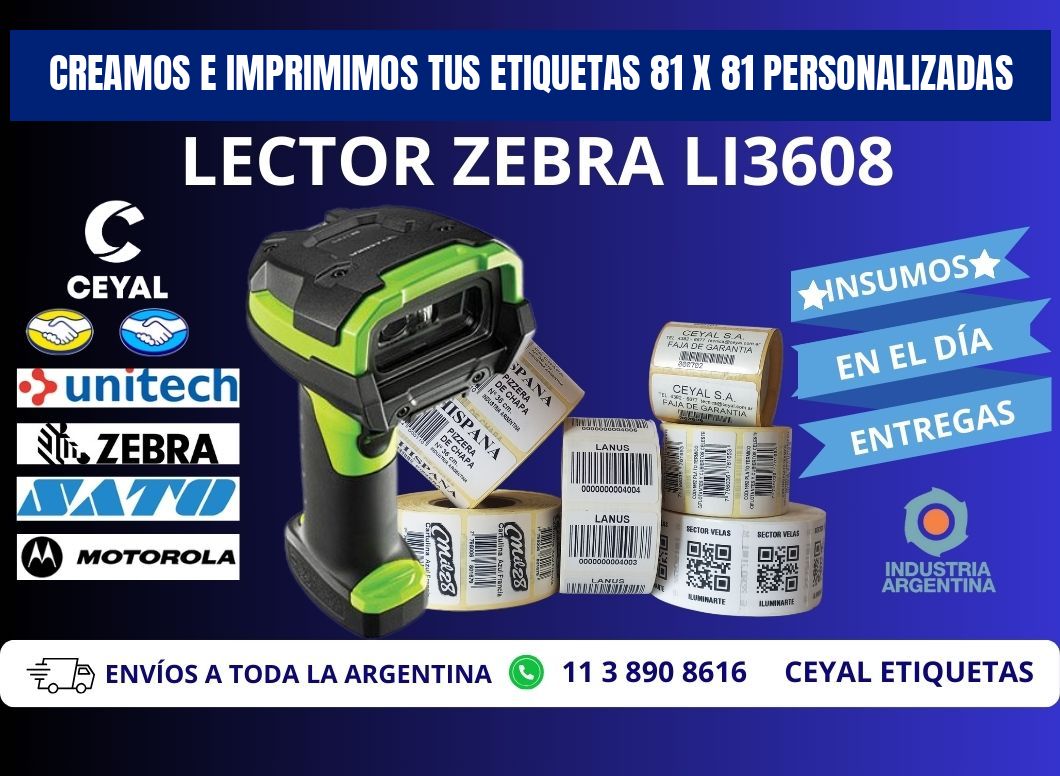 Creamos e Imprimimos tus Etiquetas 81 x 81 Personalizadas