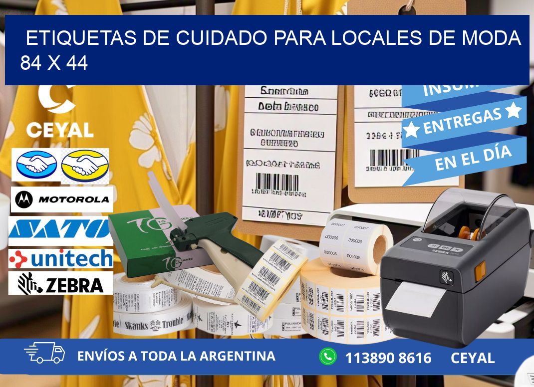 ETIQUETAS DE CUIDADO PARA LOCALES DE MODA 84 x 44