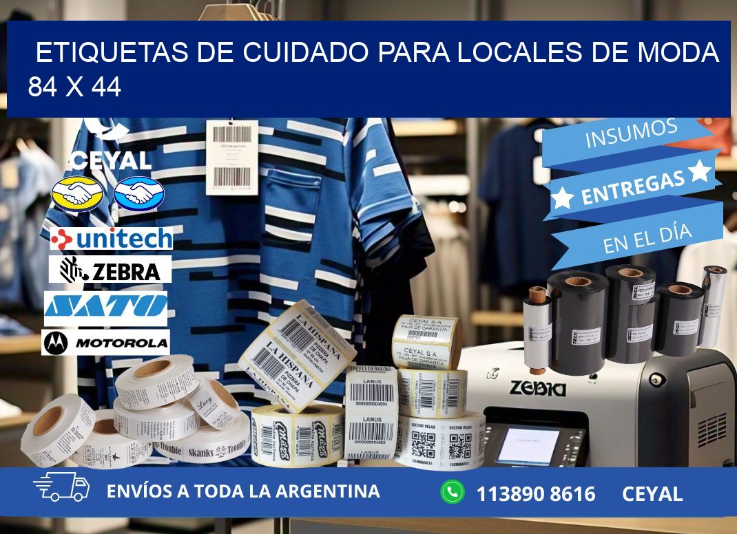 ETIQUETAS DE CUIDADO PARA LOCALES DE MODA 84 x 44