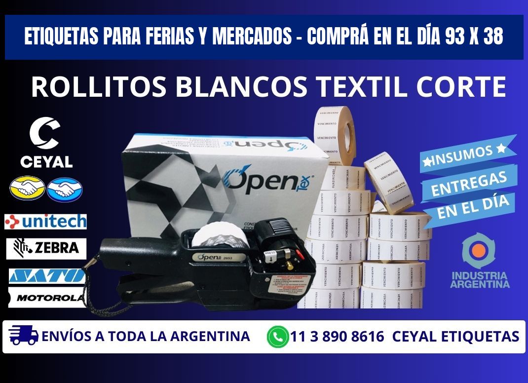 ETIQUETAS PARA FERIAS Y MERCADOS – COMPRÁ EN EL DÍA 93 x 38