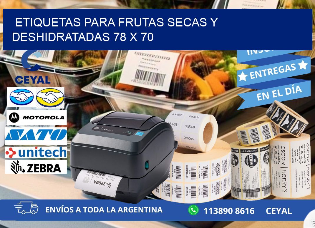 ETIQUETAS PARA FRUTAS SECAS Y DESHIDRATADAS 78 x 70