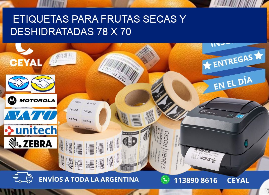 ETIQUETAS PARA FRUTAS SECAS Y DESHIDRATADAS 78 x 70