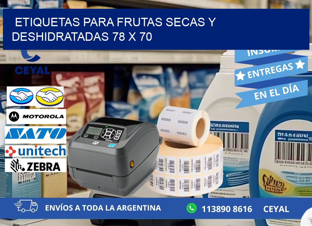 ETIQUETAS PARA FRUTAS SECAS Y DESHIDRATADAS 78 x 70