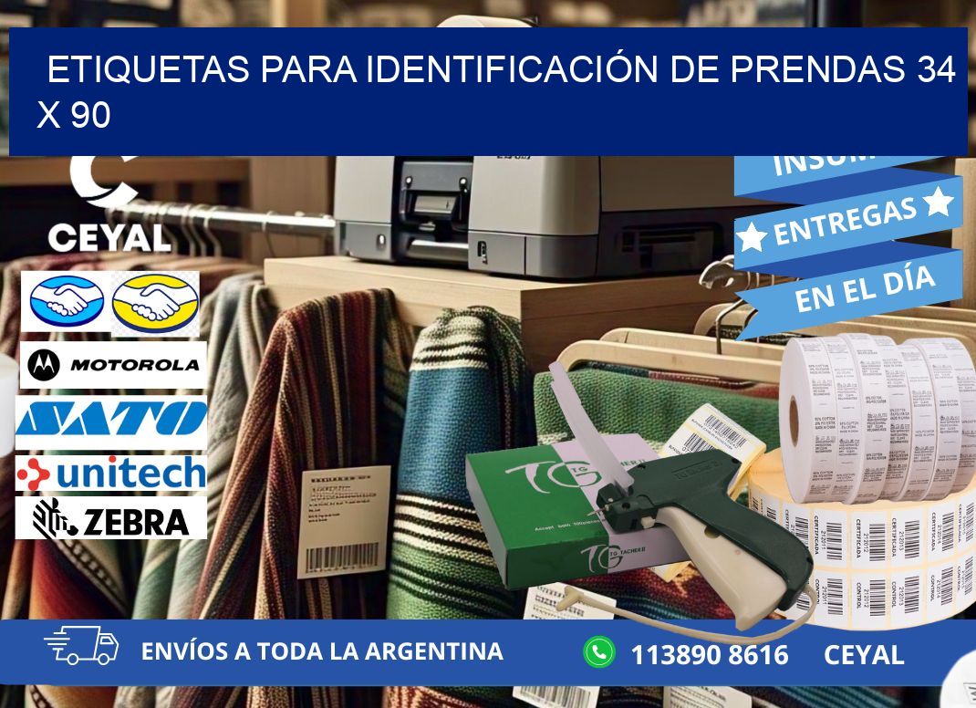 ETIQUETAS PARA IDENTIFICACIÓN DE PRENDAS 34 x 90