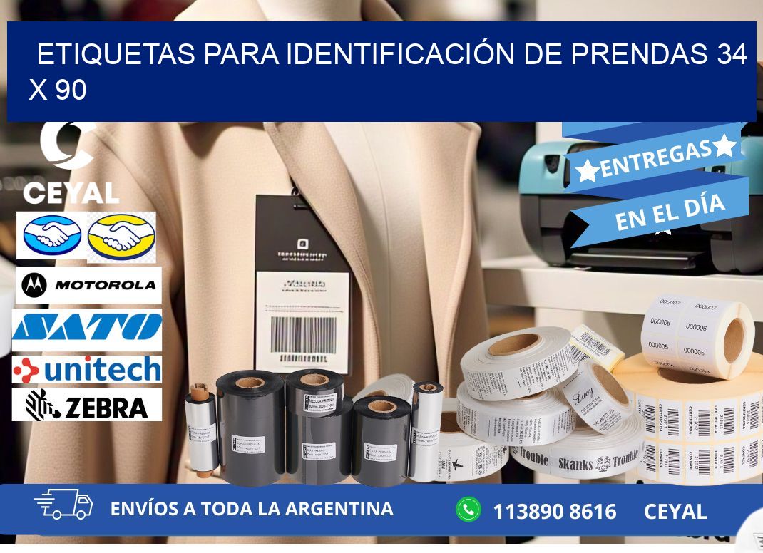 ETIQUETAS PARA IDENTIFICACIÓN DE PRENDAS 34 x 90