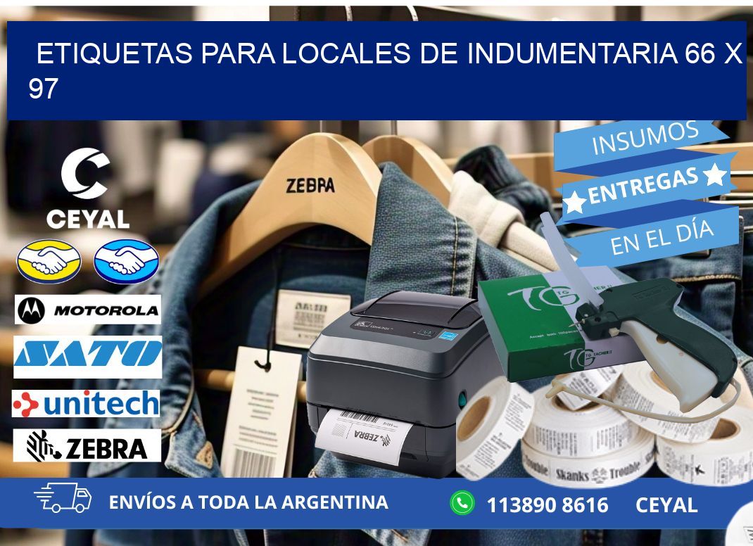 ETIQUETAS PARA LOCALES DE INDUMENTARIA 66 x 97
