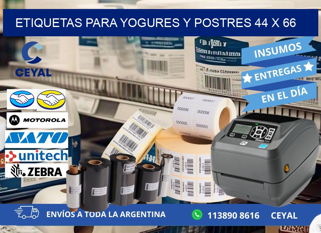 ETIQUETAS PARA YOGURES Y POSTRES 44 x 66