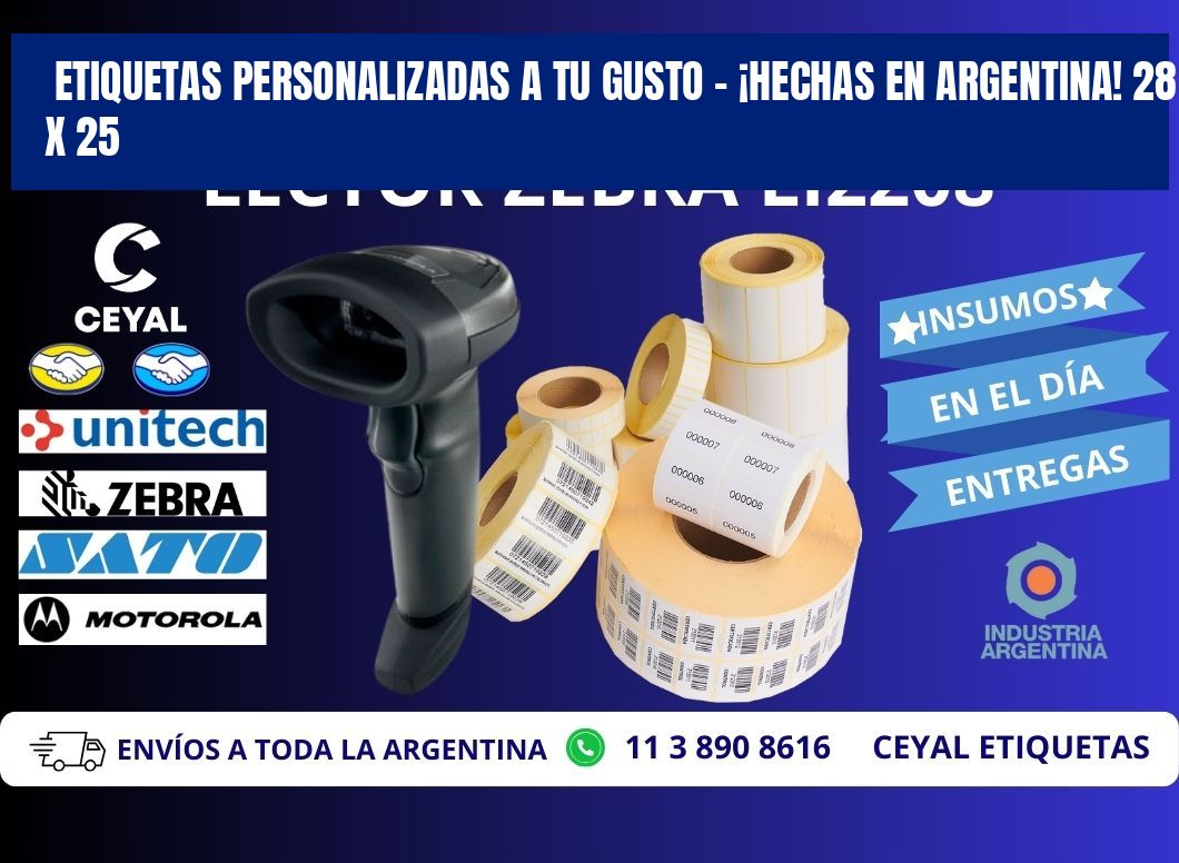 ETIQUETAS PERSONALIZADAS A TU GUSTO – ¡HECHAS EN ARGENTINA! 28 x 25