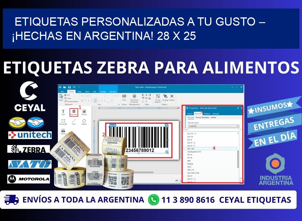 ETIQUETAS PERSONALIZADAS A TU GUSTO – ¡HECHAS EN ARGENTINA! 28 x 25