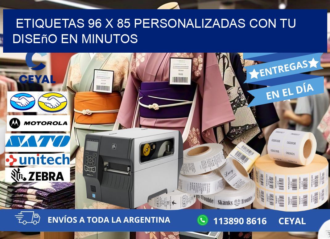 Etiquetas 96 x 85 Personalizadas con Tu Diseño en Minutos