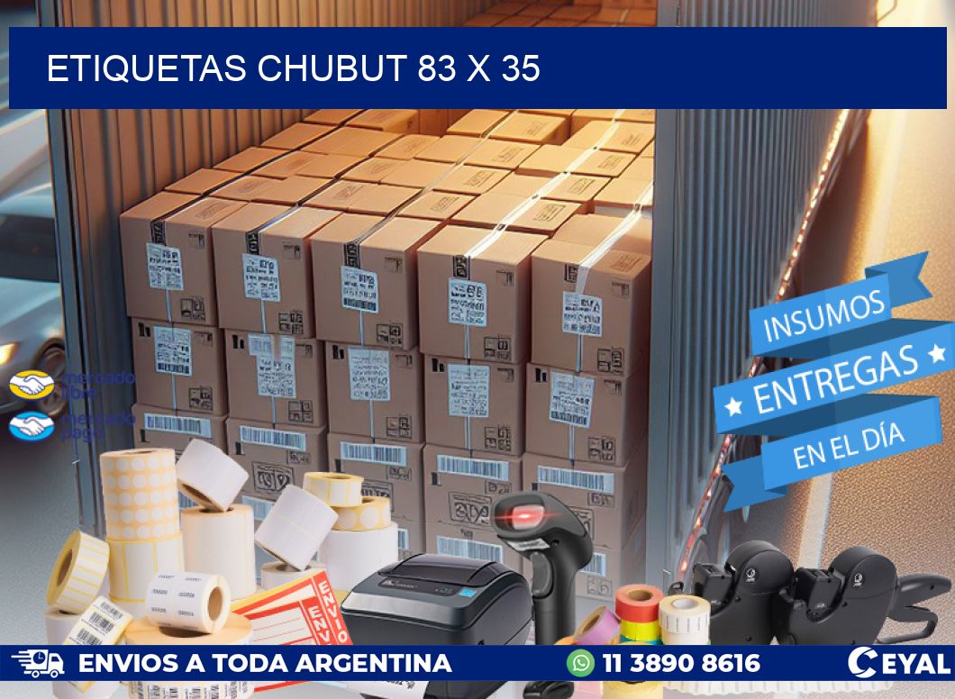 Etiquetas Chubut 83 x 35