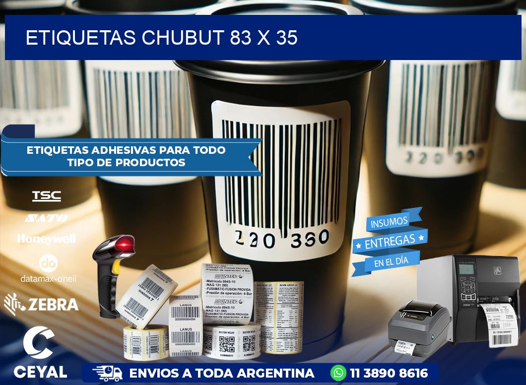 Etiquetas Chubut 83 x 35