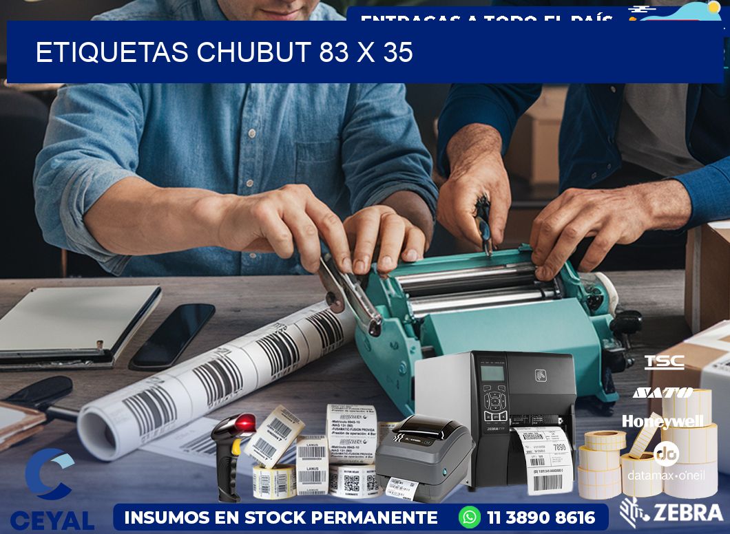 Etiquetas Chubut 83 x 35
