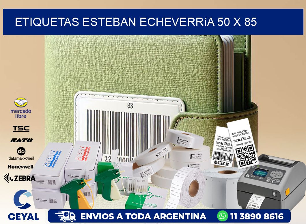 Etiquetas Esteban Echeverría 50 x 85