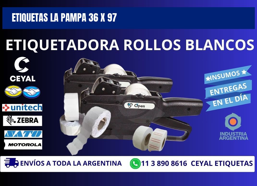 Etiquetas La Pampa 36 x 97