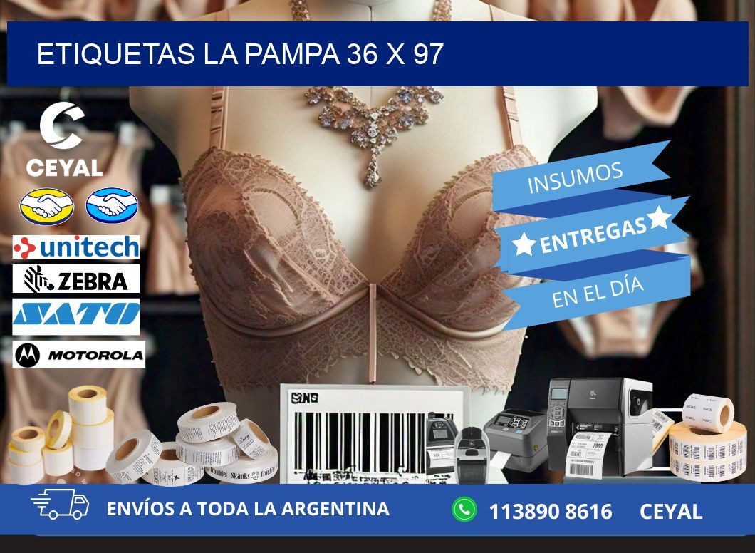 Etiquetas La Pampa 36 x 97
