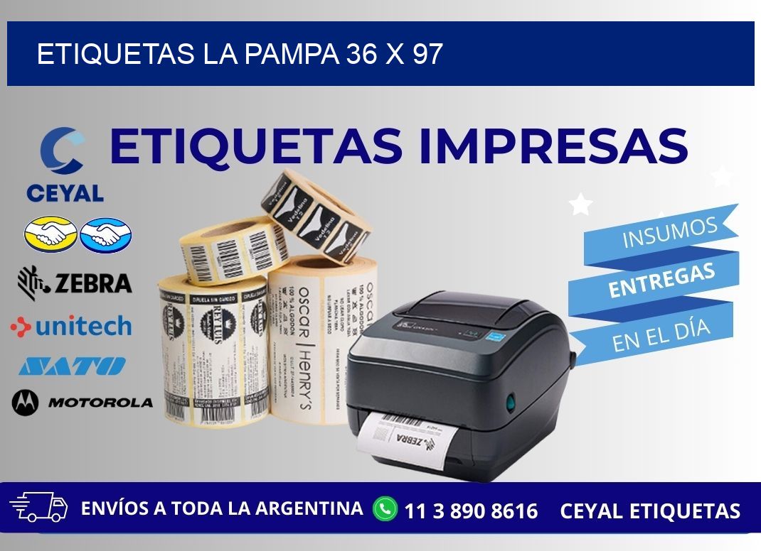 Etiquetas La Pampa 36 x 97