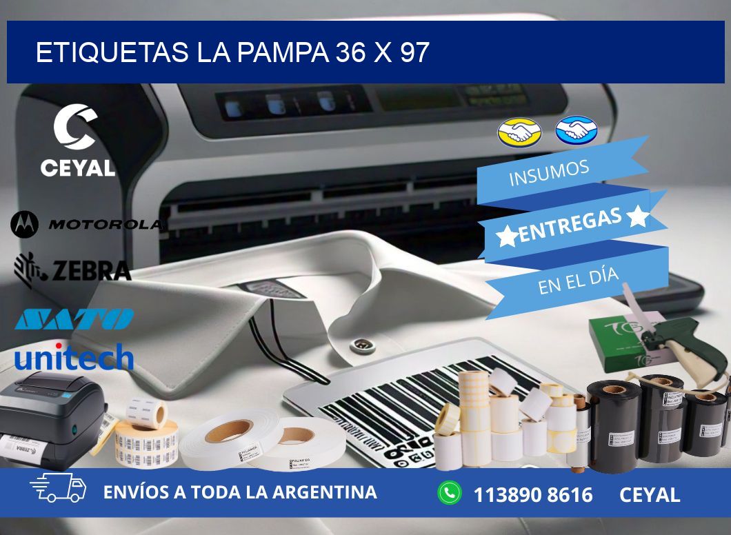 Etiquetas La Pampa 36 x 97