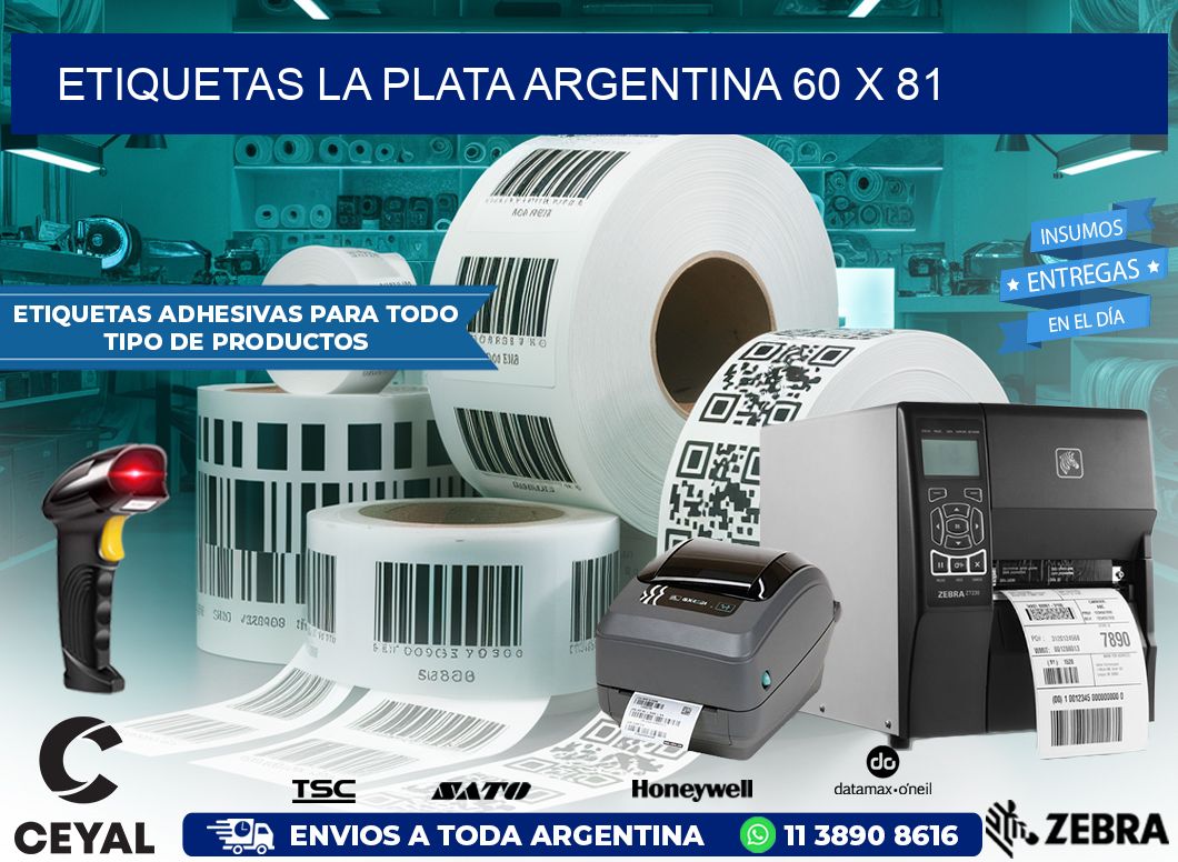 Etiquetas La Plata Argentina 60 x 81