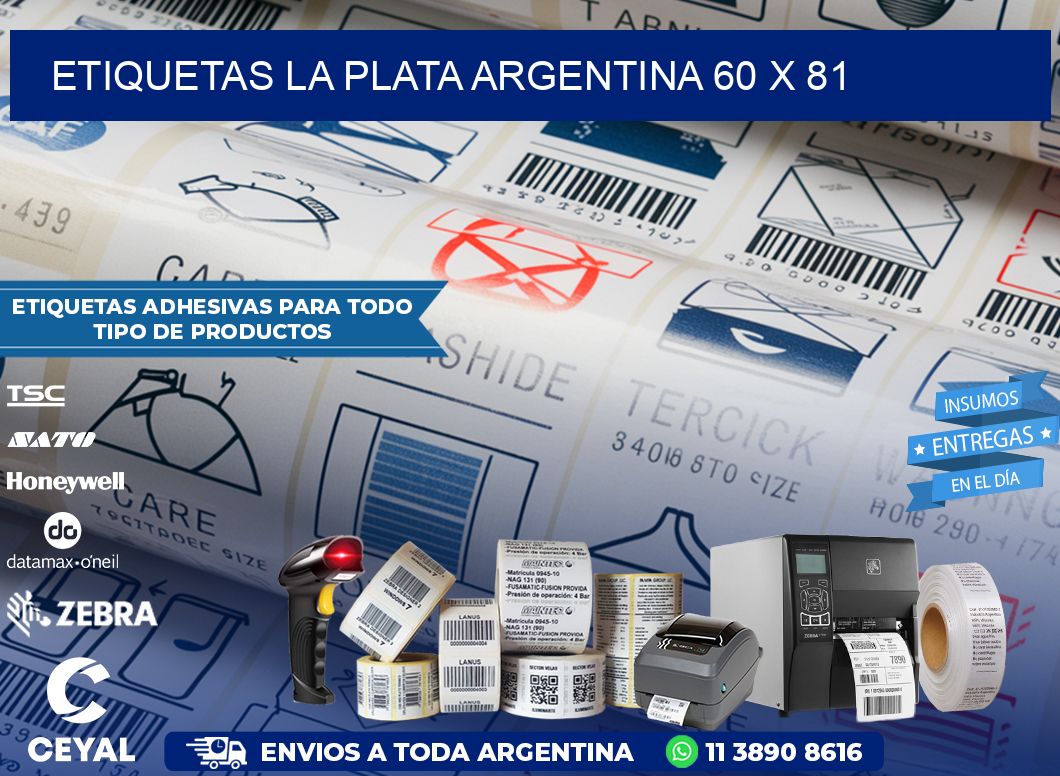 Etiquetas La Plata Argentina 60 x 81