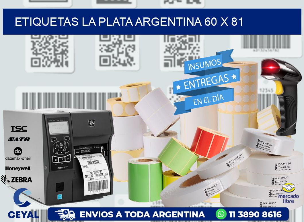 Etiquetas La Plata Argentina 60 x 81