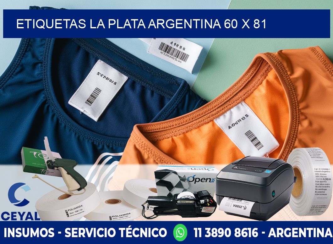 Etiquetas La Plata Argentina 60 x 81