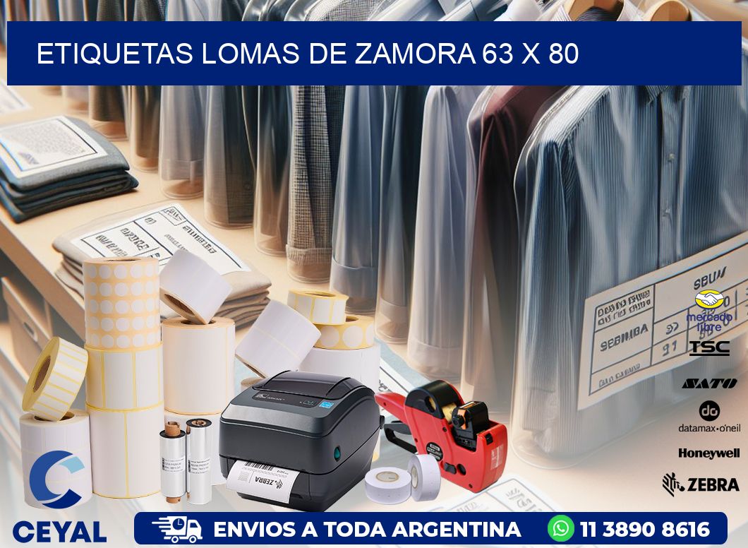 Etiquetas Lomas de Zamora 63 x 80