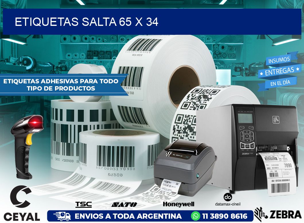Etiquetas Salta 65 x 34