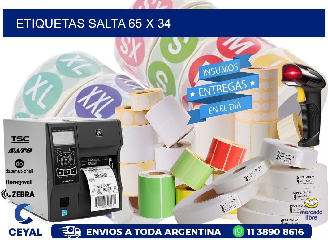 Etiquetas Salta 65 x 34