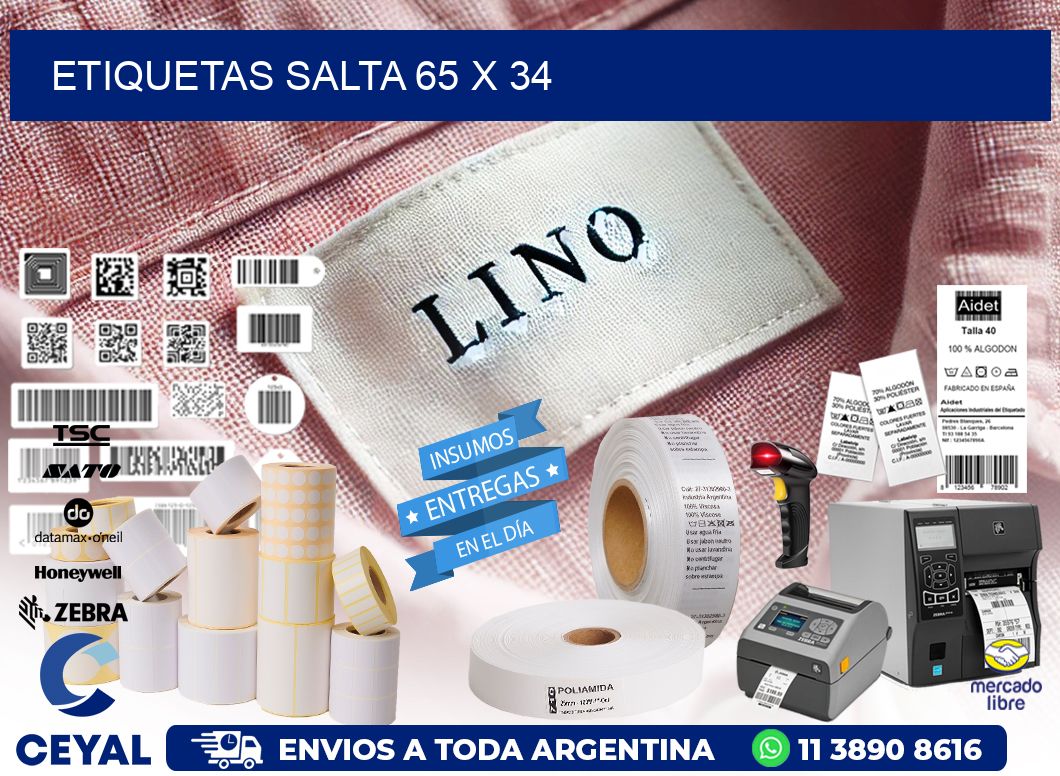 Etiquetas Salta 65 x 34
