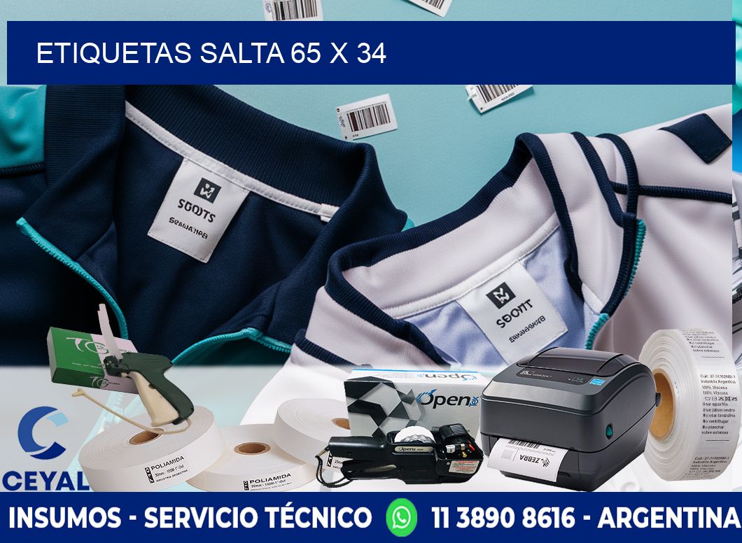 Etiquetas Salta 65 x 34