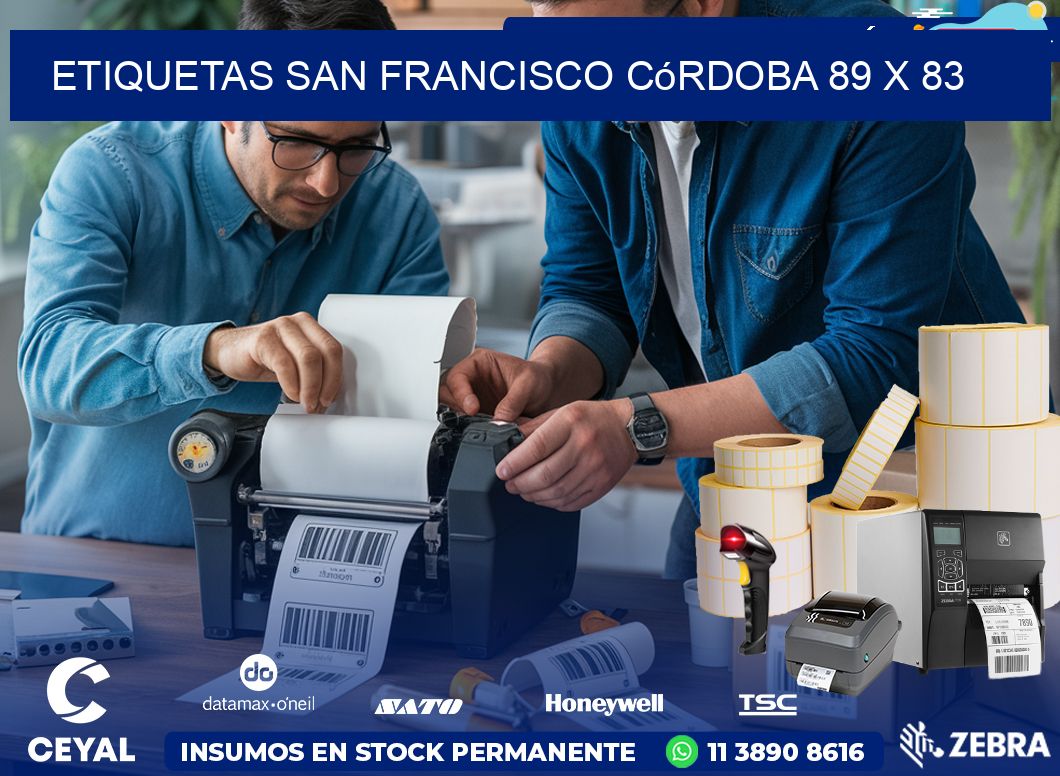 Etiquetas San Francisco Córdoba 89 x 83