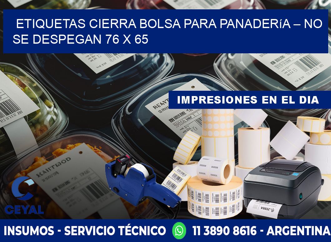 Etiquetas cierra bolsa para panadería – No se despegan 76 x 65
