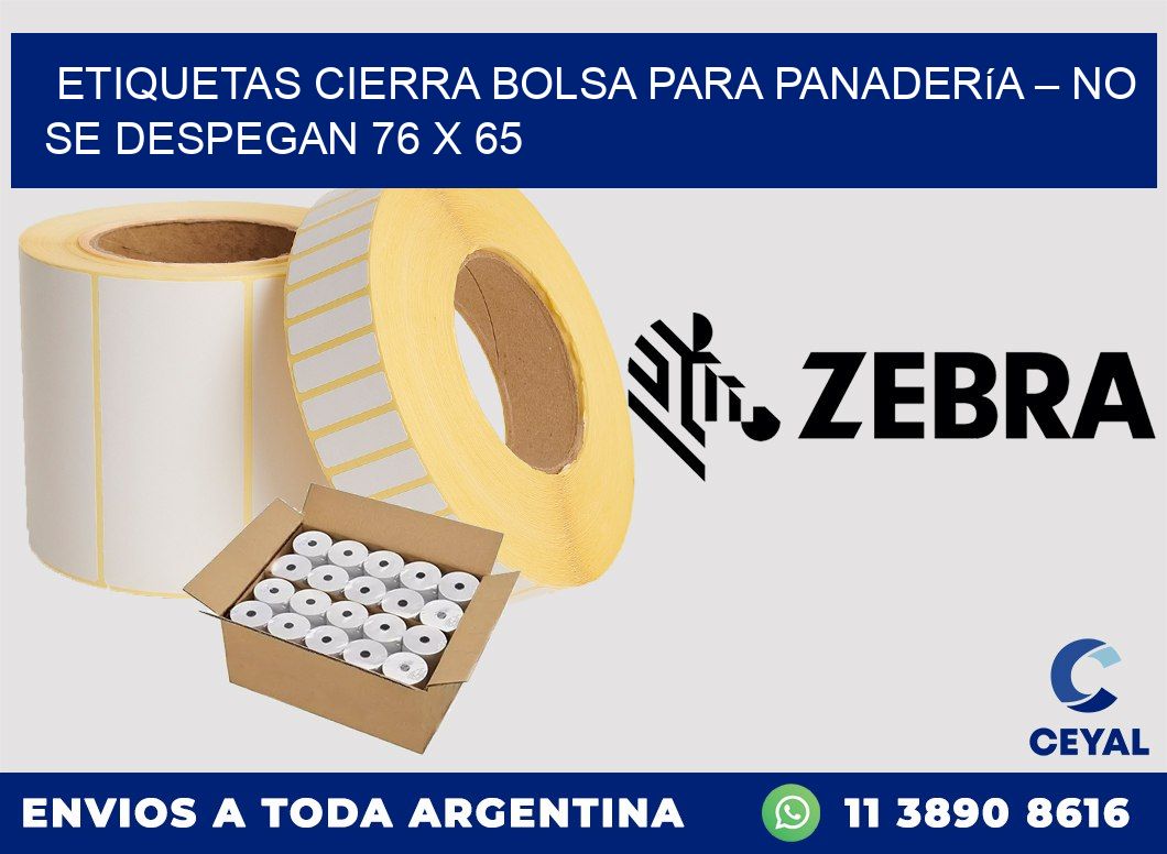 Etiquetas cierra bolsa para panadería – No se despegan 76 x 65