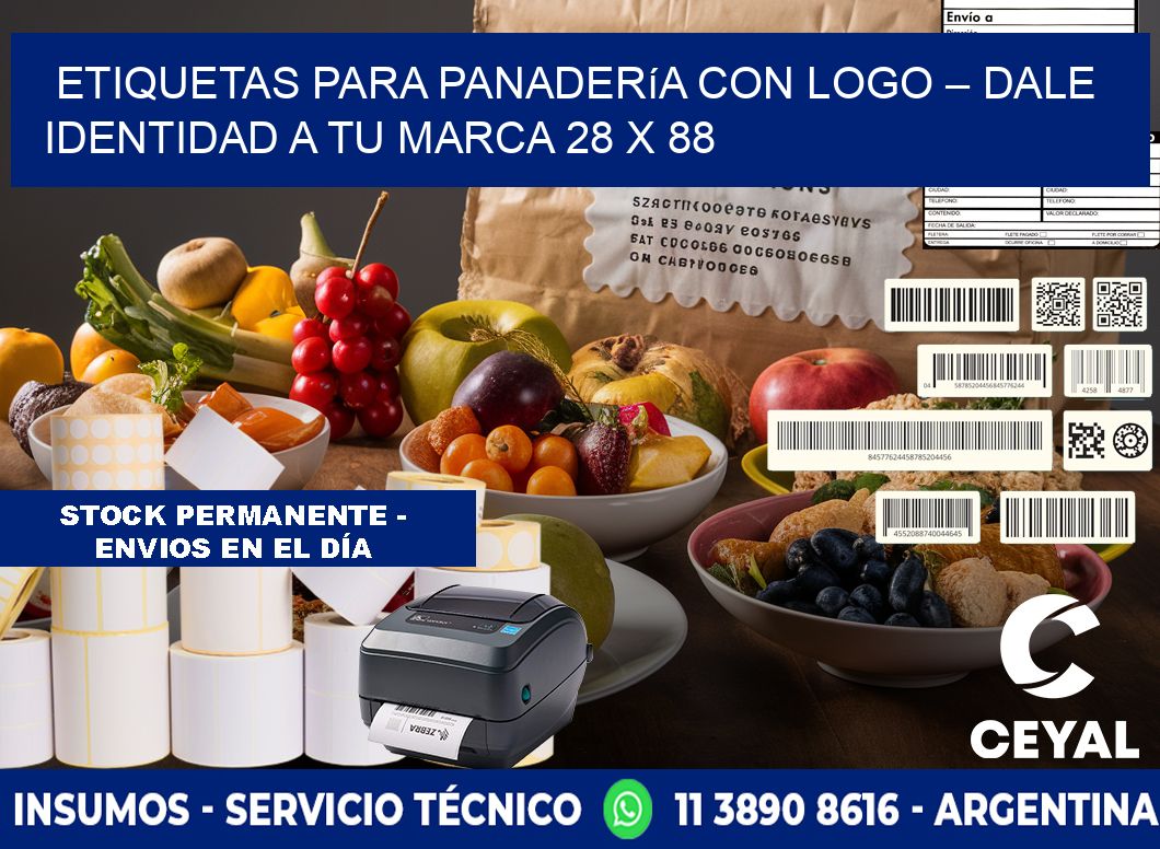Etiquetas para panadería con logo – Dale identidad a tu marca 28 x 88