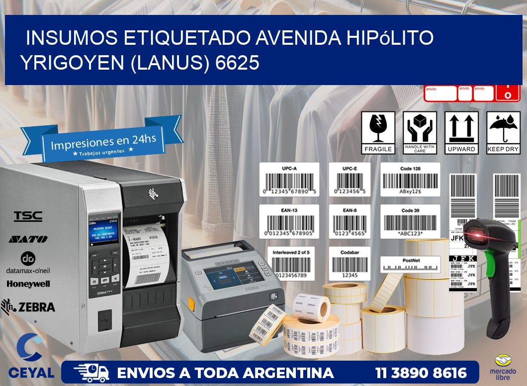 INSUMOS ETIQUETADO Avenida Hipólito Yrigoyen (lanus) 6625