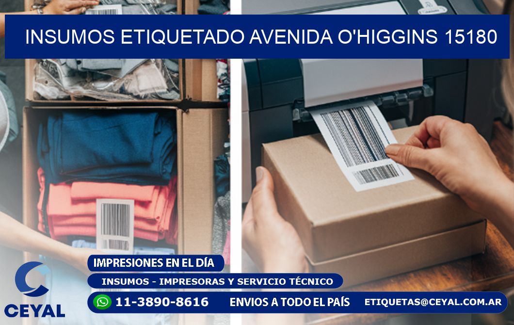 INSUMOS ETIQUETADO Avenida O'Higgins 15180