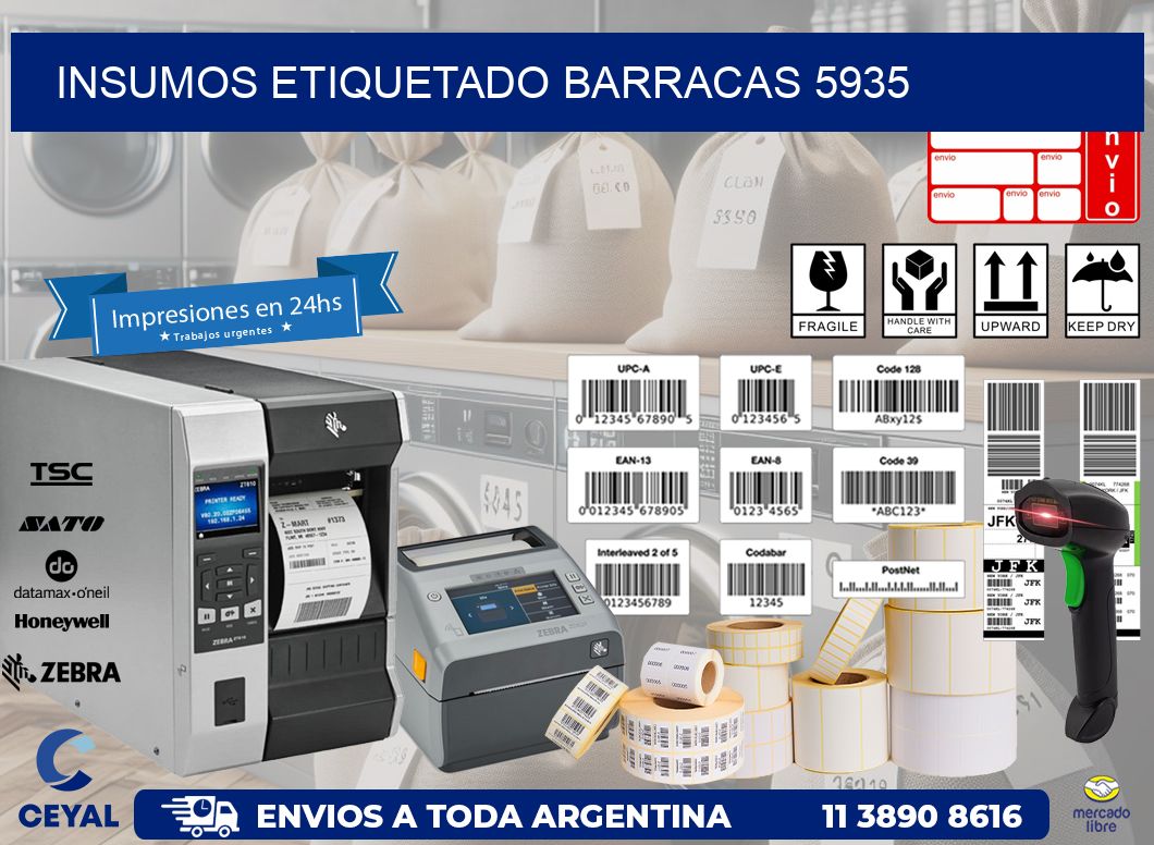 INSUMOS ETIQUETADO Barracas 5935