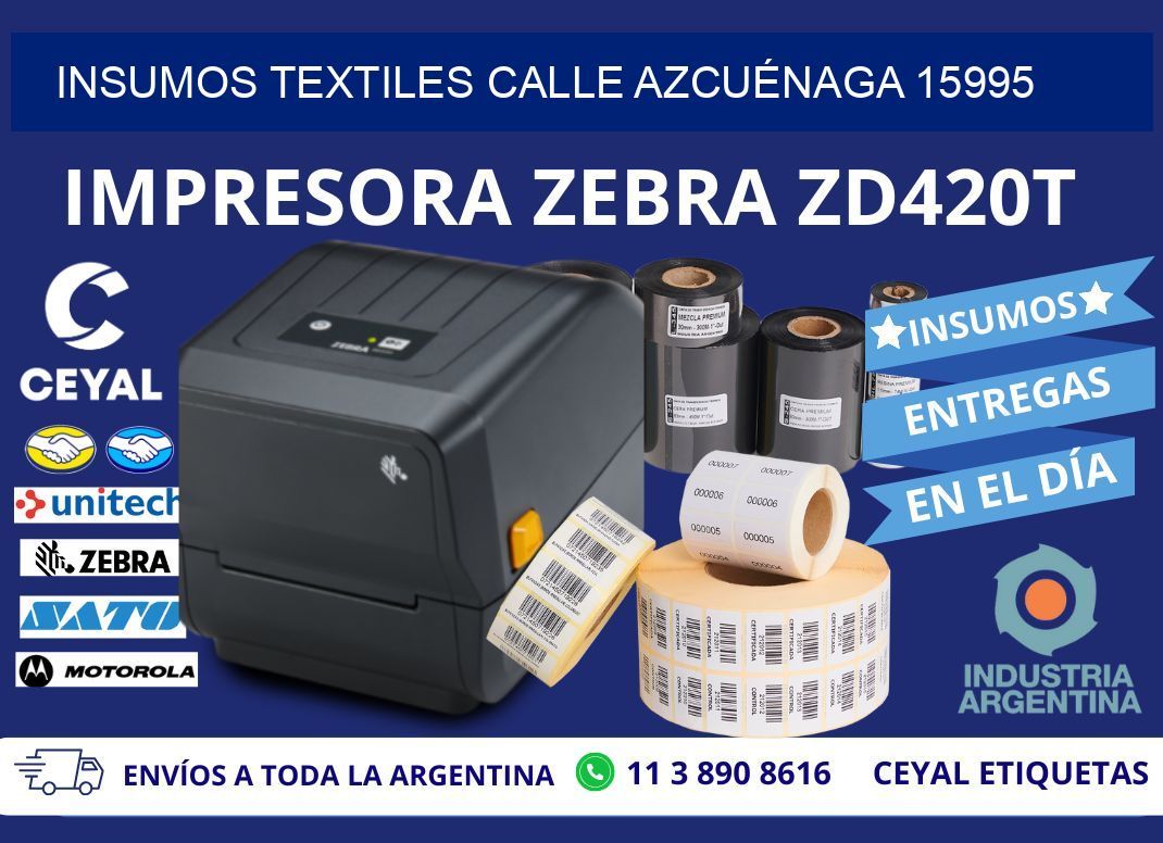 INSUMOS TEXTILES CALLE AZCUÉNAGA 15995