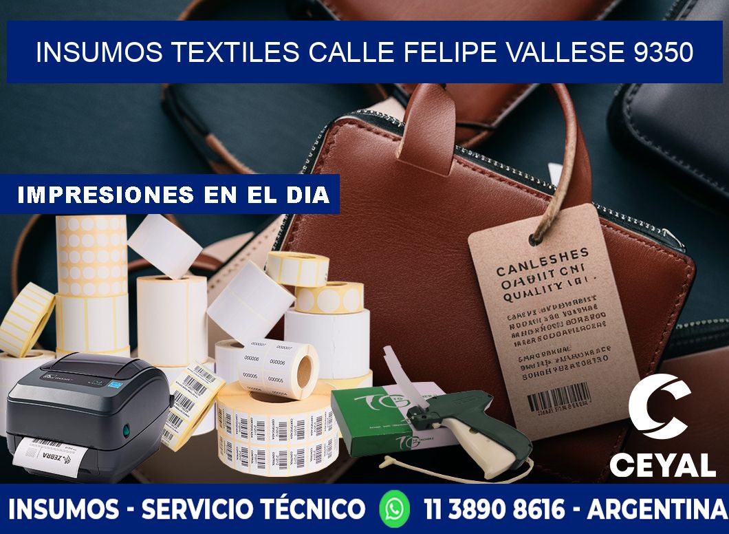 INSUMOS TEXTILES CALLE FELIPE VALLESE 9350