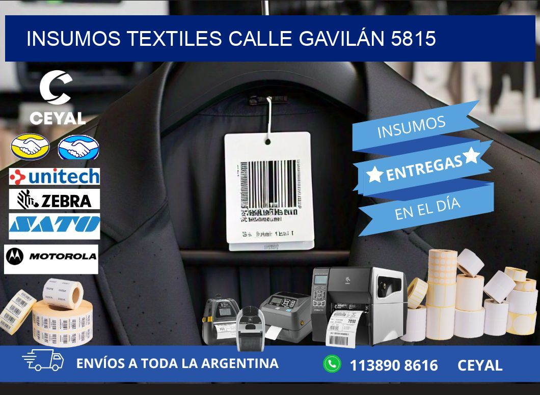 INSUMOS TEXTILES CALLE GAVILÁN 5815
