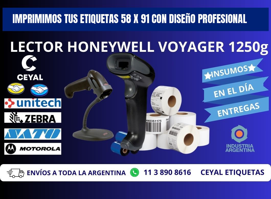 Imprimimos tus Etiquetas 58 x 91 con Diseño Profesional