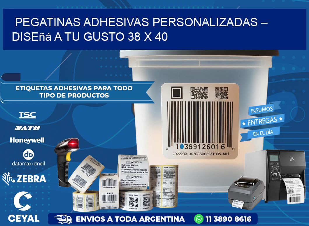 Pegatinas Adhesivas Personalizadas – Diseñá a Tu Gusto 38 x 40