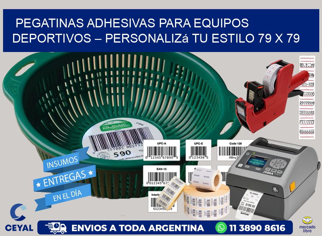 Pegatinas Adhesivas para Equipos Deportivos – Personalizá Tu Estilo 79 x 79